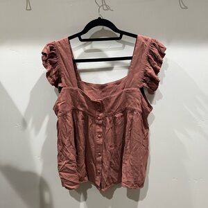 Bohme Ruffle Sleeve Top